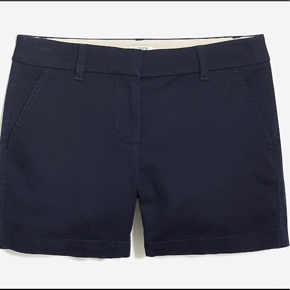 JCrew factory 5” chino navy shorts size 8